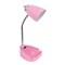 LimeLights Gooseneck Organizer Desk Lamp with iPad Tablet Stand Book Holder and Charging Outlet
